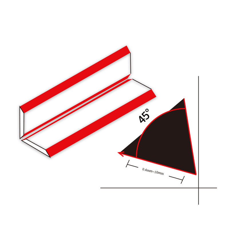 Schleifmesser Karbidwerkzeug Acrylpoliermaschine Plexiglas-Schneidwerkzeuge 45 Grad gebunden Trimmer für Acryl