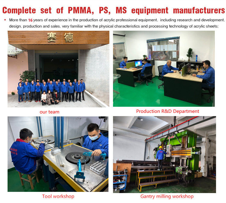 China Fabrik heiß verkaufte Acryl Poliermaschine und Mitre 45 Grad Winkel Bevel