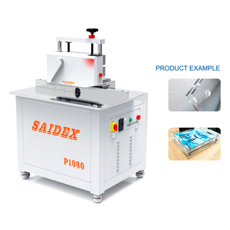 P1080 Hochgeschwindigkeits-Automatische Fütterung 45 Grad Acryl-Kanten-Scheiben-Hochglänzende Poliermaschine Gerade Kanten-Acryl-Kanten-Polierermaschine
