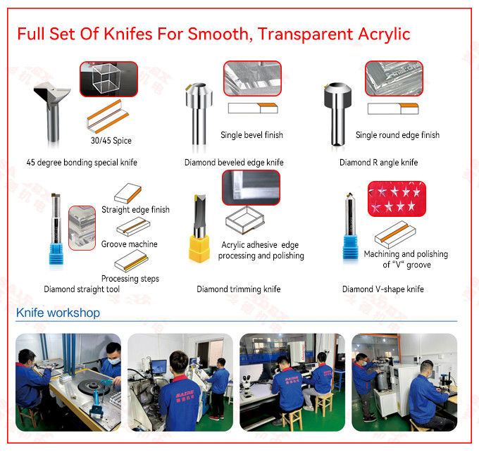 Praktische CNC-Fräswerkzeuge Industrie Acryl CNC-Fasenwerkzeug für Acryl Hochgeschwindigkeits-Schnitt