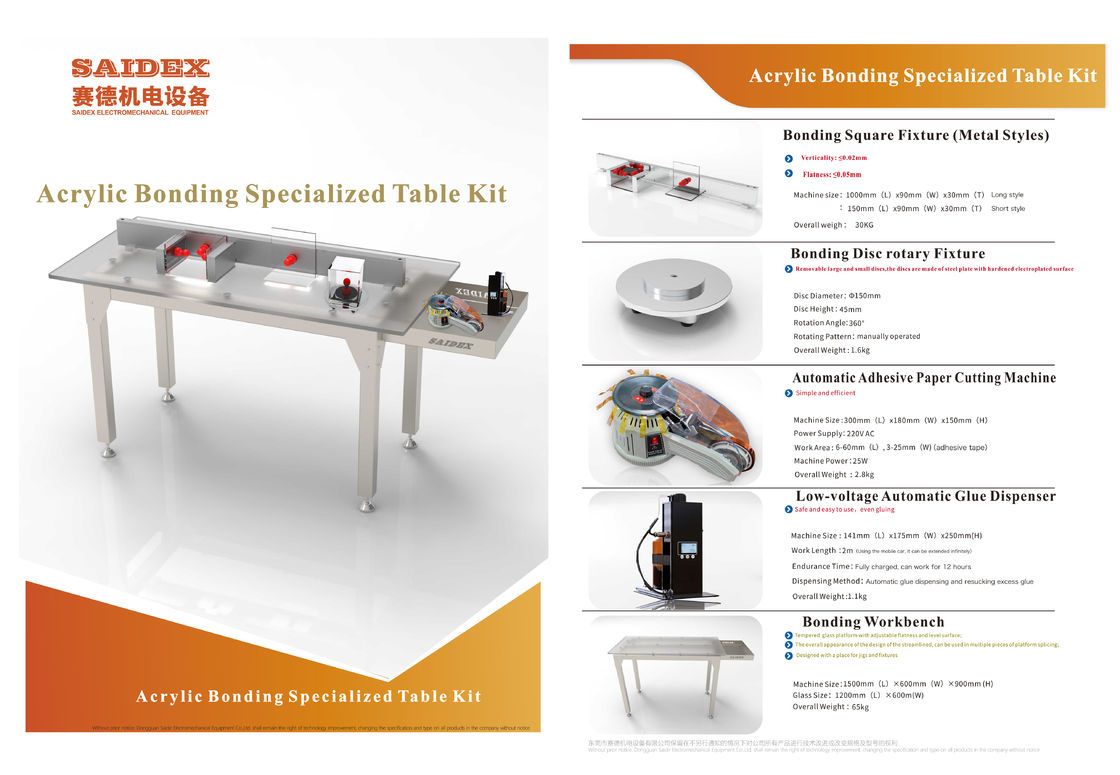 Top-Verkauf Spezielle automatische Klebe Dipenser Acryl Klebe Bindung Arbeitsplatz Arbeitsplattform Klebe Dipenser