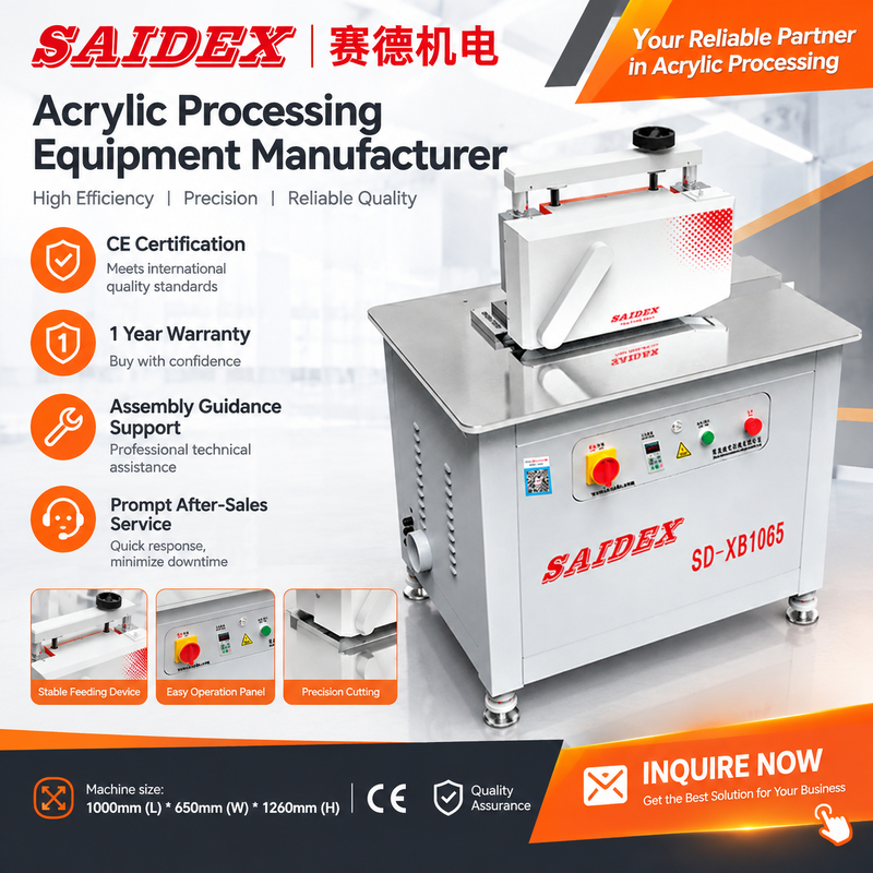 45 Degree High Efficiency Acrylic Chamfering Machine Easy to Operate for Precision Trimming