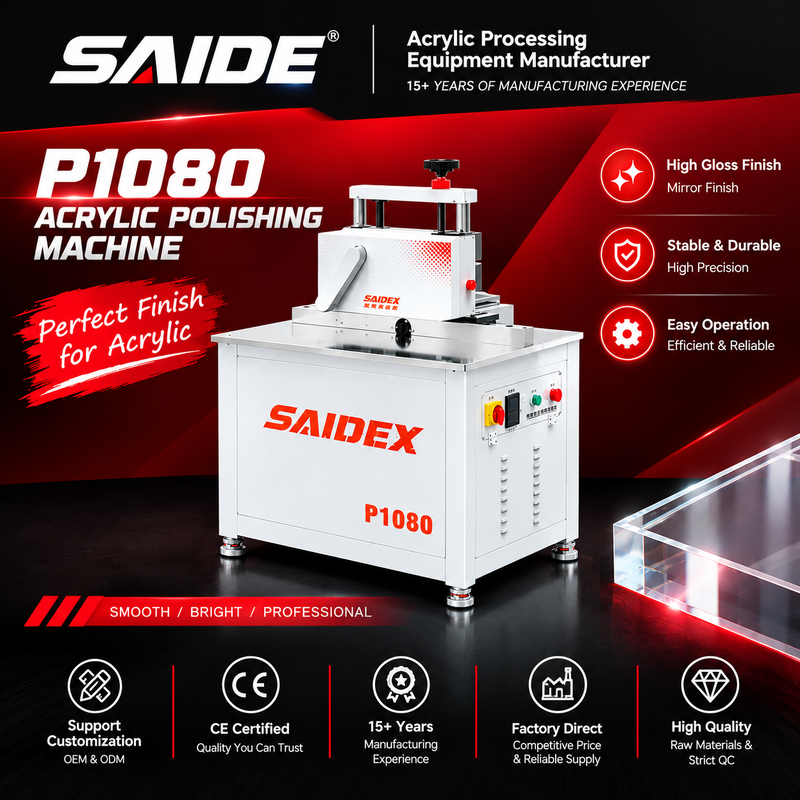 P1080 Acrylic Polishing Machine for High-Gloss Straight and Bevel Edges（No need to change the tool）