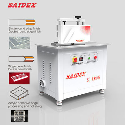 China Saide Marke Automatische Zufuhr 2,5 kW Acrylpoliermaschine für glatte und präzise Veredelung PMMA Runde Randpolierer R3 Runde Ecke Acryl Chamfering Maschine