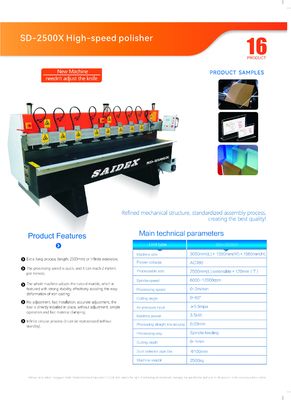 Nicht-Flammen-Polier-Maschinen-Maschinenhersteller Dongguan New Type Horizontale Elektrische Diamant-Poliermaschine für Plexiglas